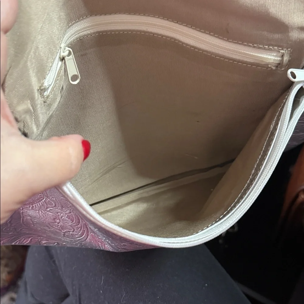 Silver Women's Clutch and wallet bundle
